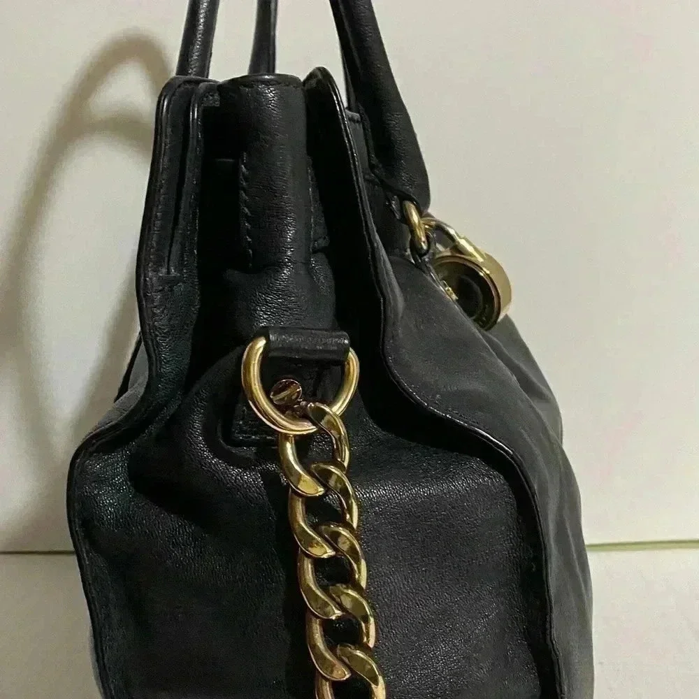Michael kors Black leather satchel handbag